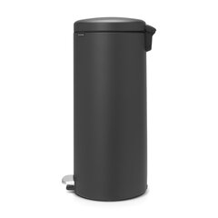 Мусорный бак Brabantia с педалью newIcon, 30 л, цвет Mineral Infinite Grey цена и информация | Мусорные ящики с креплением на двери | hansapost.ee