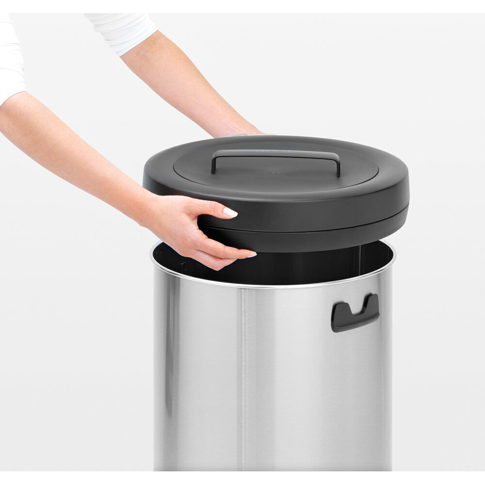 Brabantia Big Bin prügikast 60L, matt teras, näpujäljekindel цена и информация | Prügikastid | hansapost.ee