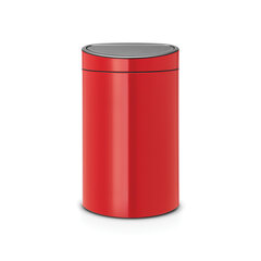 Бак мусорный Brabantia Touch Bin New, 40 л, красный цена и информация | Мусорные баки | hansapost.ee