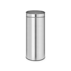 Brabantia Бак Touch Bin New, 30Л - Matt Steel Fingerprint Proof цена и информация | Мусорные ящики с креплением на двери | hansapost.ee