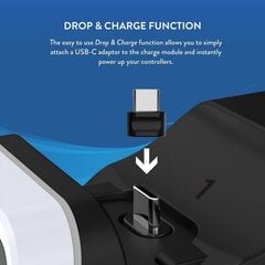 Numskull Controller Twin Charging Dock - Black/White (PS5) hind ja info | Numskull Mängukonsoolid ja tarvikud | hansapost.ee