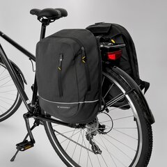 Wozinsky kaheosaline jalgrattakott-seljakott 2in1 30l must (WBB30BK) hind ja info | Seljakotid jalgratturitele | hansapost.ee