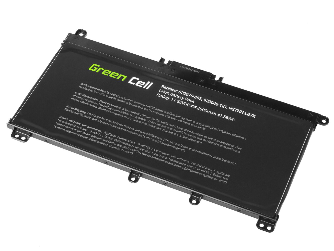 Green Cell Laptop Battery TF03XL HSTNN-LB7X 920046-421 920070-855 HP 14-BP Pavilion 14-BF 14-BK 15-CC 15-CD 15-CK 17-AR hind ja info | Sülearvuti akud | hansapost.ee