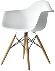 Набор из 2 обеденных стульев DHP Mid Century Modern, белый цена и информация | Стулья для кухни и столовой | hansapost.ee