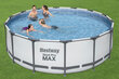 Karkassiga bassein filtriga Bestway Steel Pro Max 427 x 122 cm, valge hind ja info | Basseinid | hansapost.ee
