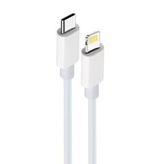 Maxlife MXUC-05 cable USB-C - Lightning 1,0 m 20W white цена и информация | Кабели для телефонов | hansapost.ee