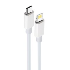 Maxlife MXUC-05 cable USB-C - Lightning 2,0 m 20W white цена и информация | Кабели для телефонов | hansapost.ee