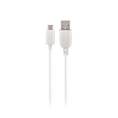 Maxlife cable USB - USB-C 2,0 m 2A white цена и информация | Кабели для телефонов | hansapost.ee