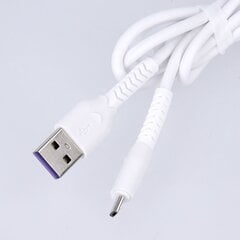 Maxlife MXUC-04 cable USB - microUSB 1,0 m 3A white цена и информация | Кабели для телефонов | hansapost.ee