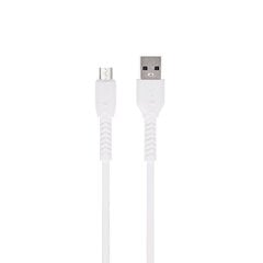 Maxlife MXUC-04 cable USB - microUSB 1,0 m 3A white цена и информация | Borofone 43757-uniw | hansapost.ee