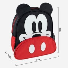 Koolikott Mickey Mouse, punane, 25,5 x 30 x 10 cm hind ja info | Koolikotid ja seljakotid | hansapost.ee