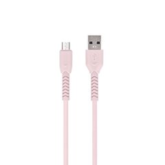 Maxlife MXUC-04 kaabel USB - microUSB 1,0 m 3A, roosa hind ja info | Maxlife Mobiiltelefonid ja lisatarvikud | hansapost.ee