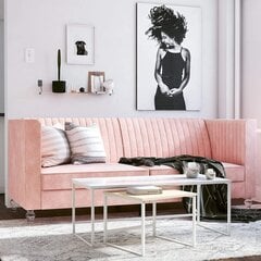 Диван CosmoLiving by Cosmopolitan Arabelle, розовый цена и информация | CosmoLiving by Cosmopolitan Мебель и домашний интерьер | hansapost.ee