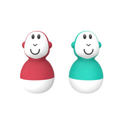 Игрушки для ванны Matchstick Monkey Bathtime, 2 шт., красный и зеленый цвет, 12 месяцев+, MM-B-WB-003 цена и информация | Игрушки для малышей | hansapost.ee