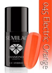 Geel küünelakk Semilac 7 ml, 045 Electric Orange цена и информация | Лаки для ногтей, укрепители для ногтей | hansapost.ee