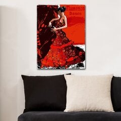 Репродукция Женщина в красном платье цена и информация | Настенные деревянные декорации | hansapost.ee
