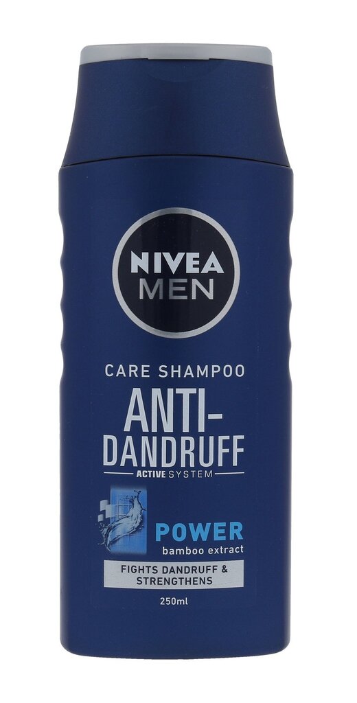Kõõmavastane šampoon Nivea Men Power meestele 250 ml цена и информация | Šampoonid | hansapost.ee