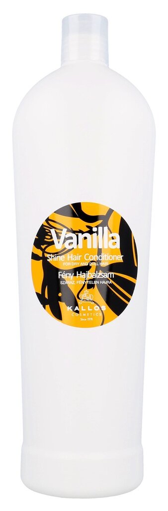 Palsam kuivadele juustele Kallos Vanilla Shine Hair 1000 ml цена и информация | Palsamid | hansapost.ee