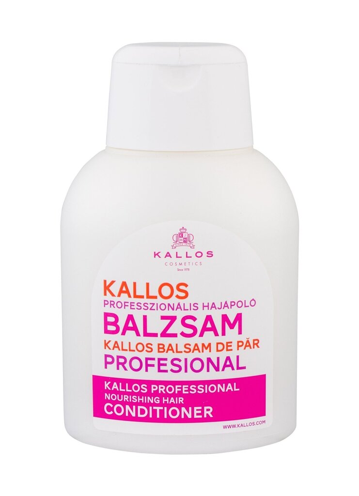 Toitev juuksepalsam kuivadele ja kahjustatud juustele Kallos Cosmetics Professional Nourishing 500 ml hind ja info | Palsamid | hansapost.ee