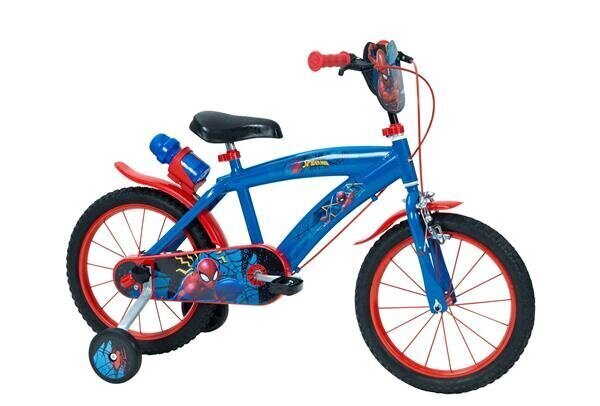 Laste jalgratas Huffy Spider-Man 16" Bike, sinine/punane цена и информация | Jalgrattad | hansapost.ee