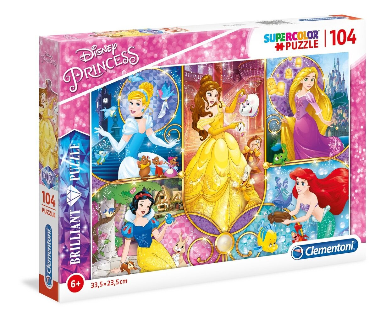 Pusle Clementoni Disney Princess, 104 osa цена и информация | Pusled lastele ja täiskasvanutele | hansapost.ee