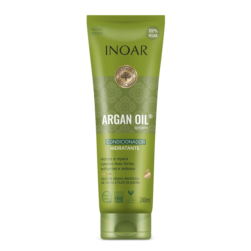 Intensiivselt niisutav juuksepalsam argaaniaõliga Inoar Argan Oil, 240 ml цена и информация | Palsamid | hansapost.ee