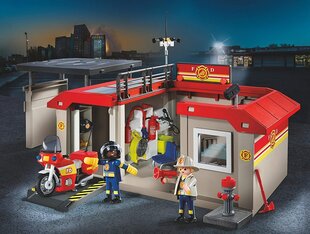 5663 PLAYMOBIL® City Action Пожарная часть в чемоданчике цена и информация | Конструкторы и кубики | hansapost.ee
