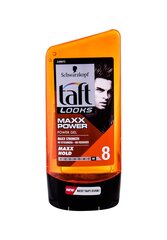 Гель для волос максимальной фиксации, для мужчин Schwarztkopf Taft Looks Maxx Power, 150 мл цена и информация | Средства для укладки | hansapost.ee