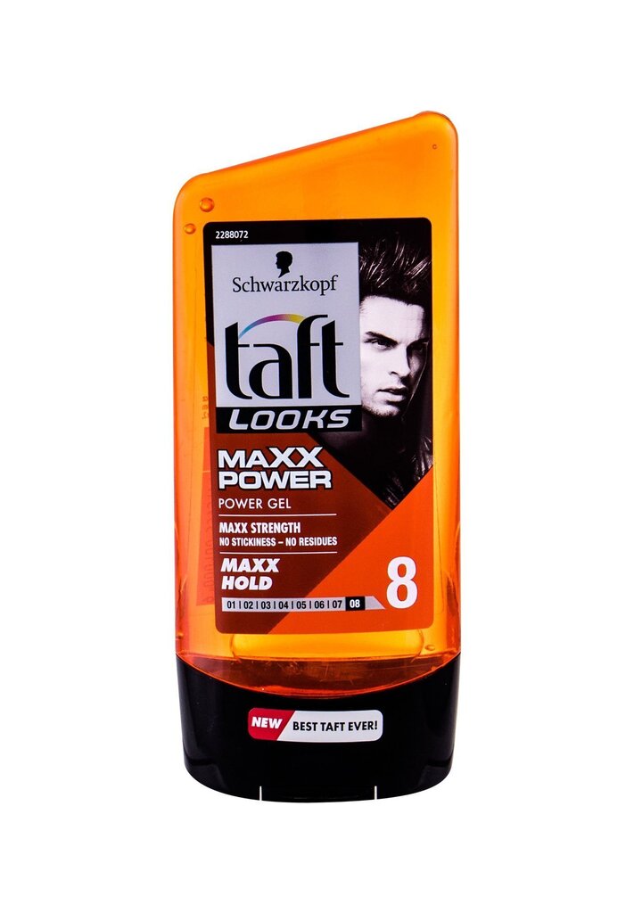 Maksimaalselt fikseeritav juuksegeel meestele Schwarztkopf Taft Looks Maxx Power 150 ml цена и информация | Juuste viimistlusvahendid | hansapost.ee