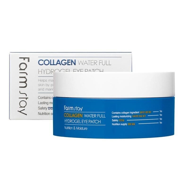 FarmStay Collagen Waterfull Hydrogel silmaplaaster 60 tk. цена и информация | Näomaskid ja silmamaskid | hansapost.ee