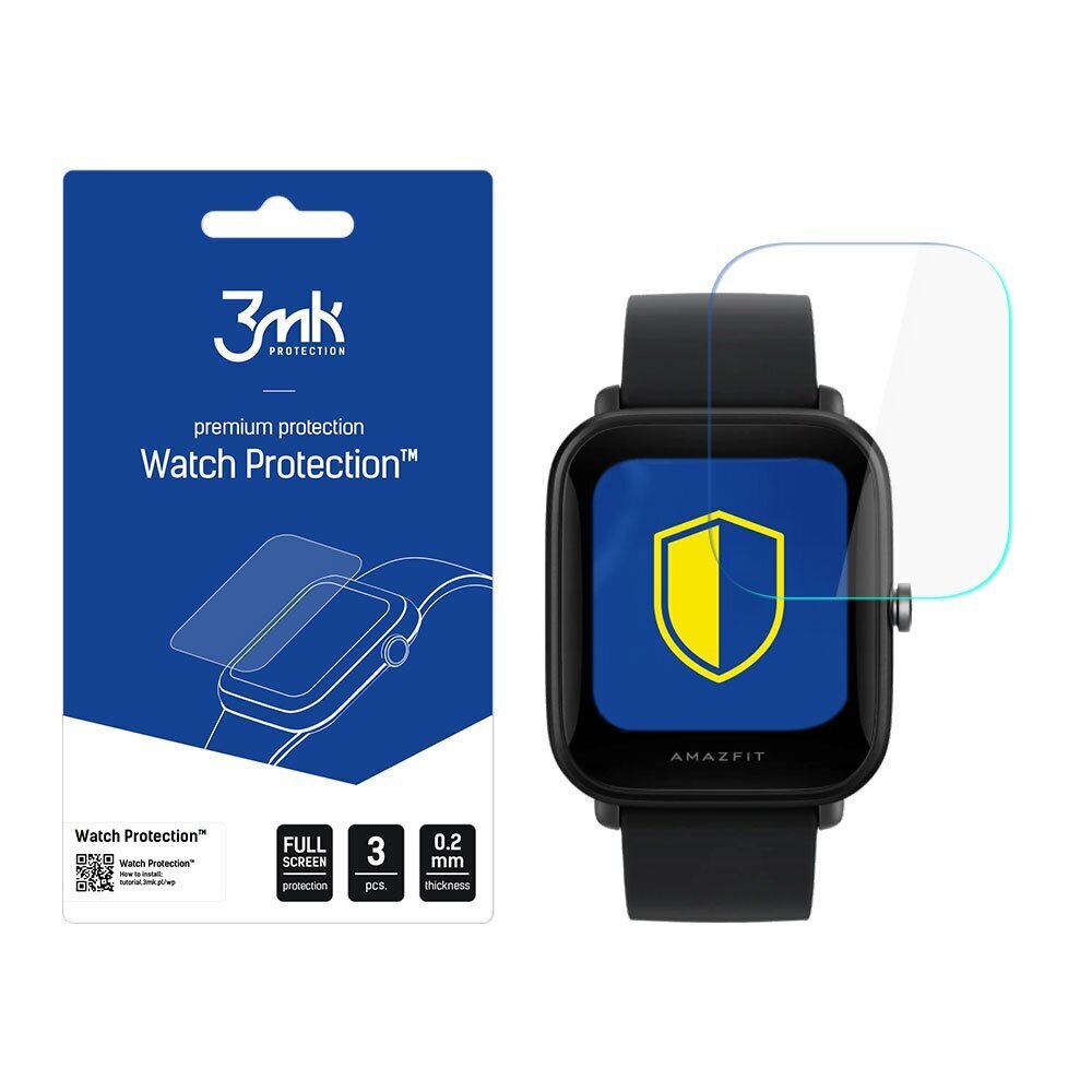Xiaomi Amazfit BIP U - 3mk Watch Protection™ v. ARC+ screen protector hind ja info | Nutikellade aksessuaarid ja tarvikud | hansapost.ee