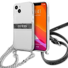 Ümbris Guess GUHCP13MKC4GBSI sobib iPhone 13, läbipaistev цена и информация | Чехлы для телефонов | hansapost.ee