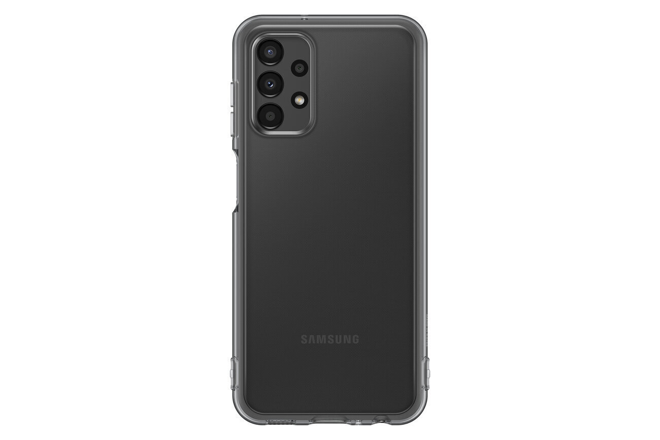 Samsung Soft Clear Cover EF-QA135, telefonile Galaxy A13, must цена и информация | Telefonide kaitsekaaned ja -ümbrised | hansapost.ee