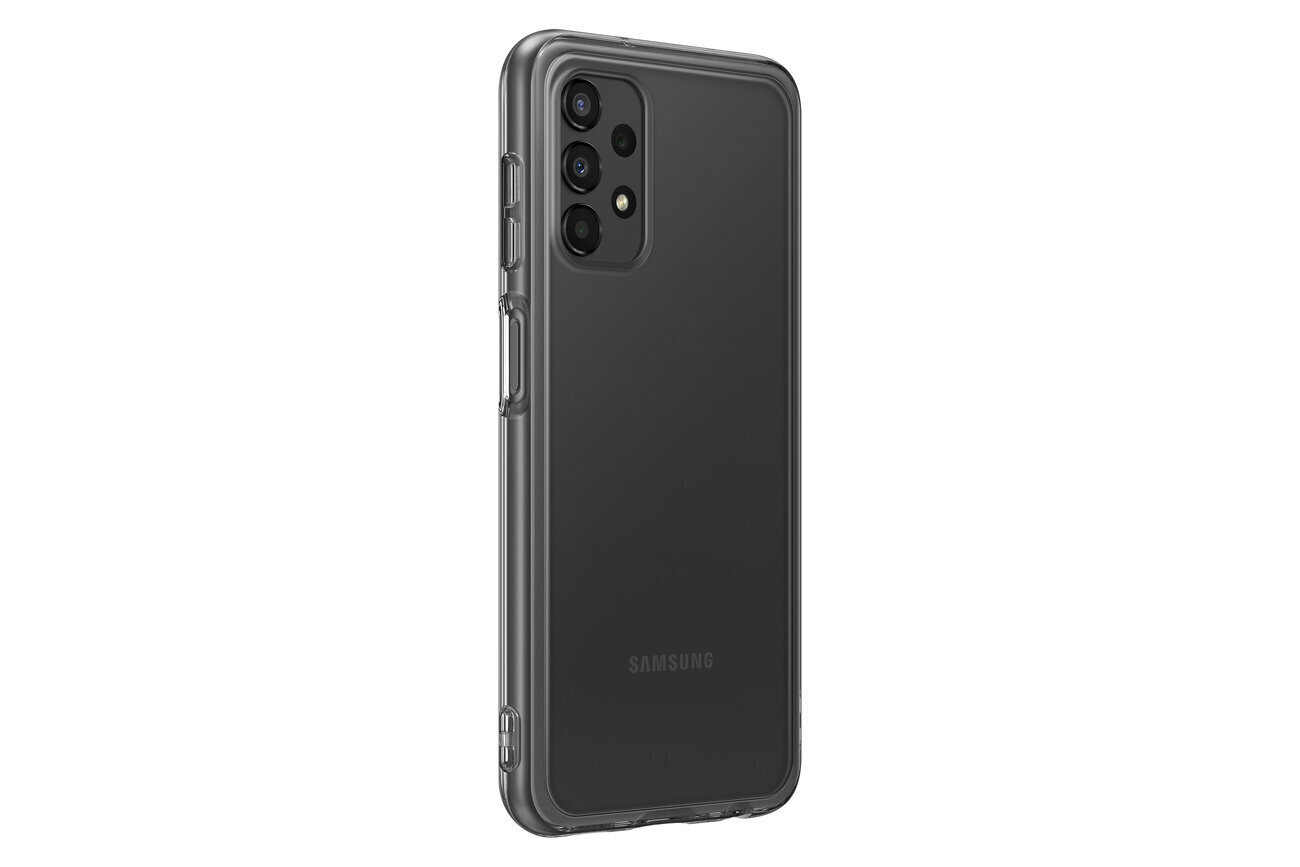 Samsung Soft Clear Cover EF-QA135, telefonile Galaxy A13, must цена и информация | Telefonide kaitsekaaned ja -ümbrised | hansapost.ee
