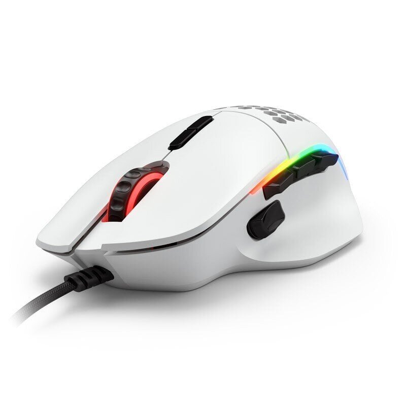 Glorious PC Gaming Race Model Ijuhtmega hiir (lvalge) hind ja info | Arvutihiired | hansapost.ee