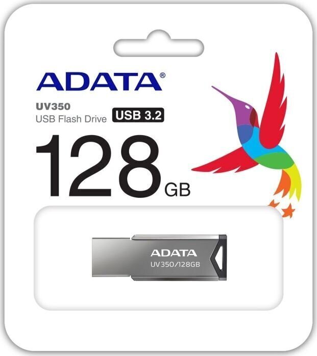 Adata UV350 128GB USB 3.2 цена и информация | Mälupulgad | hansapost.ee