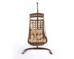 Подвесное кресло Floriane Garden Alacati, коричневое цена и информация | Садовые стулья, кресла, пуфы | hansapost.ee