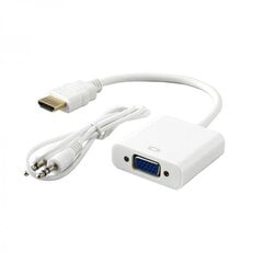 Sbox HDMI M.->VGA F. + Аудио AD.HDMI-VGA+A цена и информация | Адаптеры и USB-hub | hansapost.ee