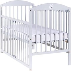 Детская кровать Drewex Rebane с опускающейся боковиной, цвет: светло-серый цена и информация | Детские кроватки | hansapost.ee