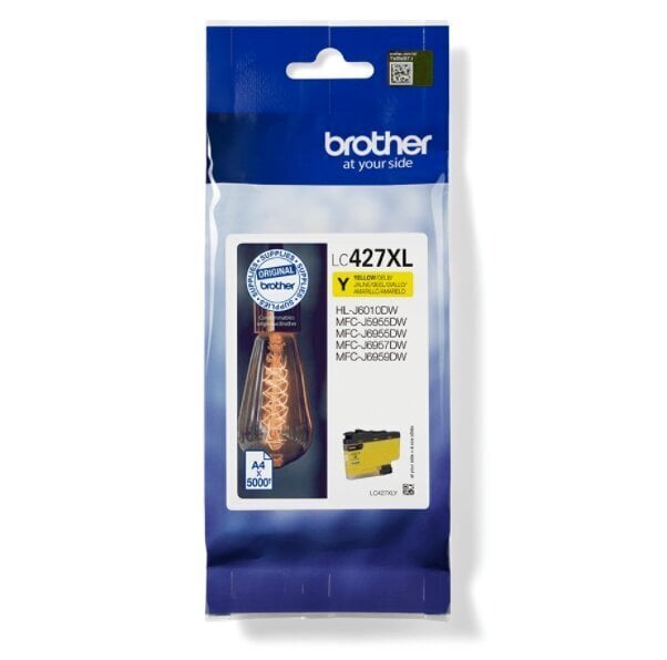 Kassett tindiprinteri jaoks Brother LC427XLY Ink Cartridge Yellow hind ja info | Tindiprinteri kassetid | hansapost.ee
