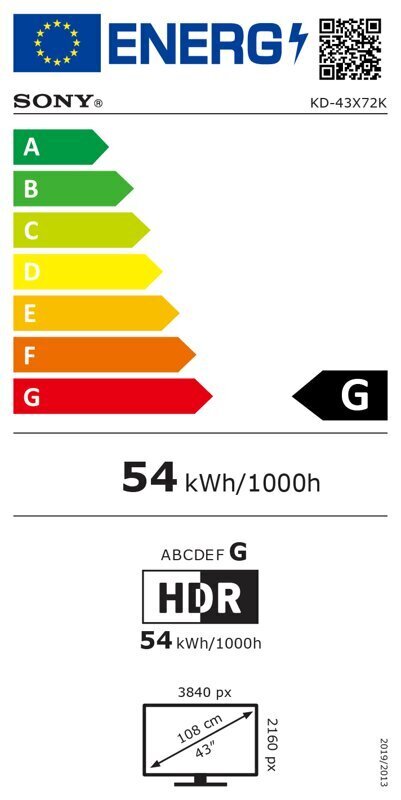 Sony KD43X72KPAEP Android LED TV цена и информация | Televiisorid | hansapost.ee