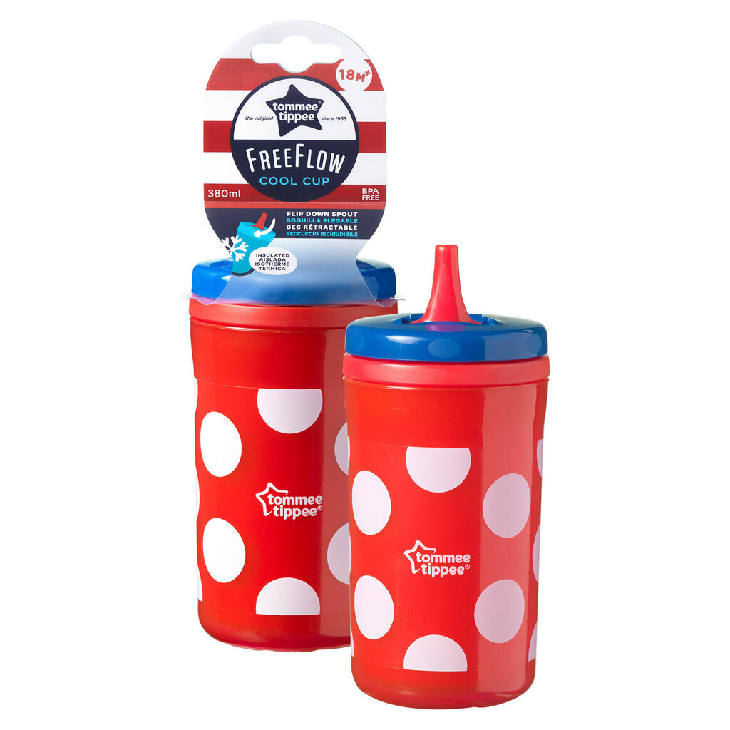 Tass kokkupandava tilaga Tommee Tippee Cool Cup 380 ml 18 kuud.+, 44402487 цена и информация | Lutipudelid ja tarvikud | hansapost.ee