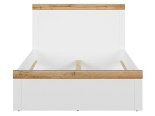 Кровать BRW Holten 120x200см, белый/коричневый цвет цена и информация | Кровати | hansapost.ee