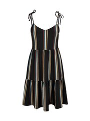 Женское черное полосатое платье Tom Tailor цена и информация | Платья | hansapost.ee