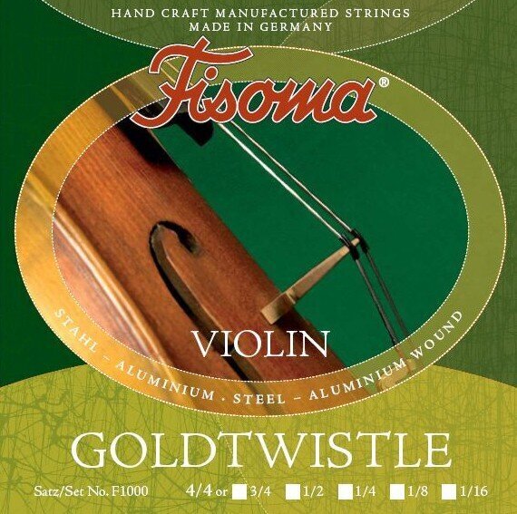 Keeled viiulile Fisoma Goldtwistle 1/8 hind ja info | Muusikainstrumentide tarvikud | hansapost.ee