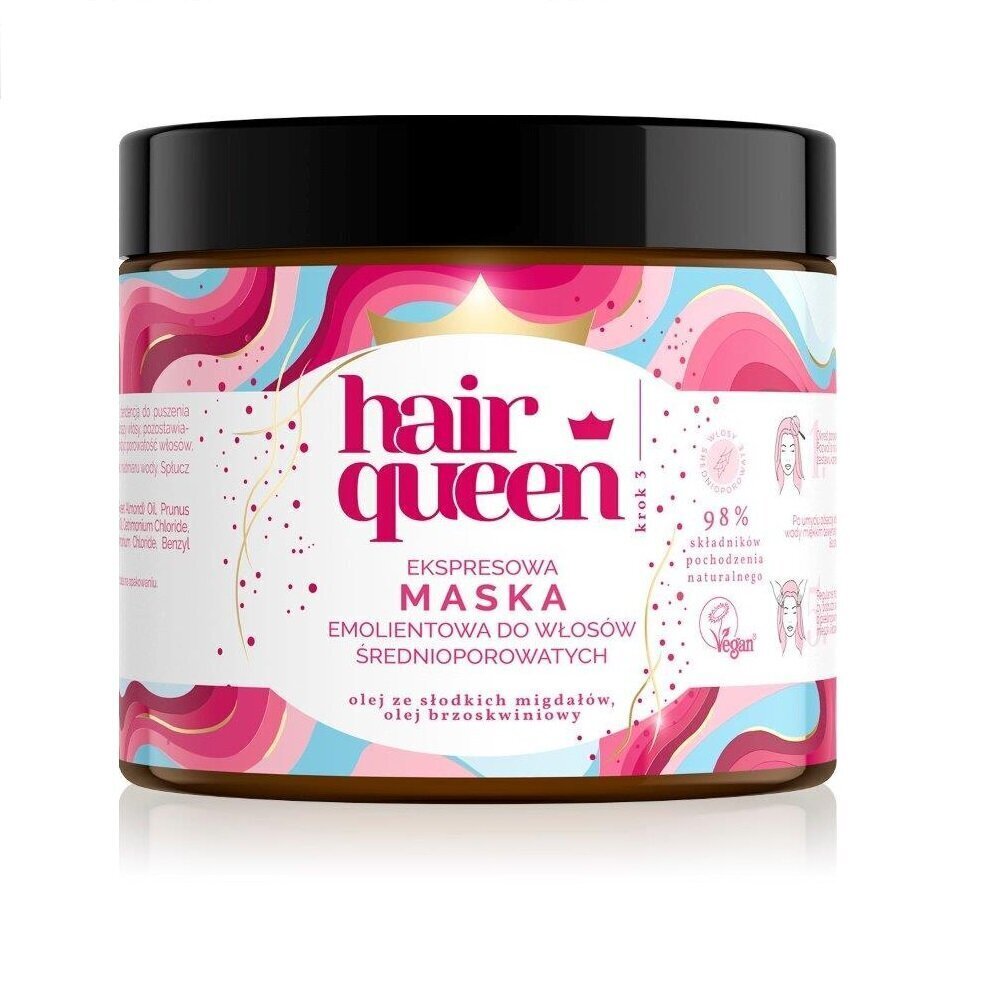 Juuksemask Hair Queen, 400 ml цена и информация | Juuksemaskid, õlid ja seerumid | hansapost.ee