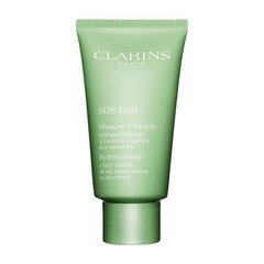 Маска для лица Clarins SOS Pure, 75 мл цена и информация | Маски для лица, патчи для глаз | hansapost.ee