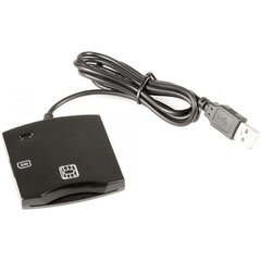 ID-kaardi lugeja Fusion PC / SC / CCID ISO7816 USB (+ SIM), must hind ja info | USB adapterid ja jagajad | hansapost.ee