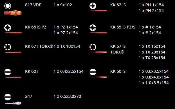 Kruvikeeraja komplekt Wera Kraftform Kompakt VDE, 16 osa цена и информация | Käsitööriistad | hansapost.ee