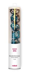 Кубики Rebel RPG Dice Set - Two Color - Steel and Blue цена и информация | Настольные игры | hansapost.ee